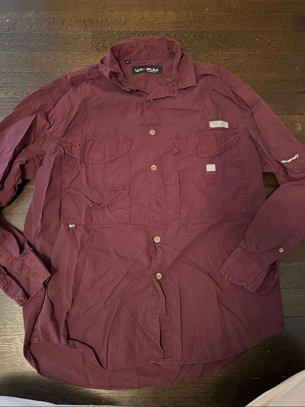 Men's Button-Down Shirt - Burgundy